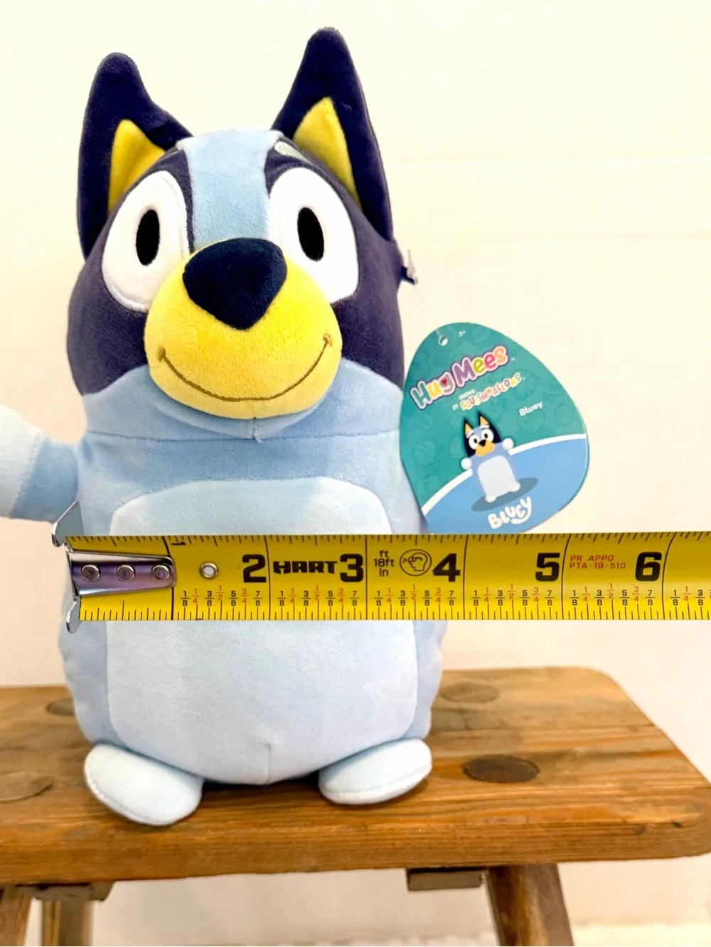Squishmallows Bluey Plush - Light Blue, Navy, Yellow New with Tags!